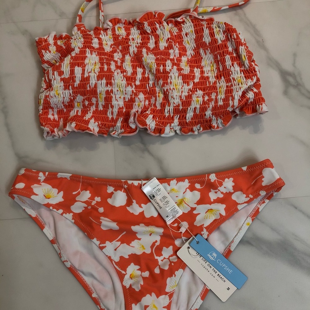 Cupshe Smocked Swimsuit